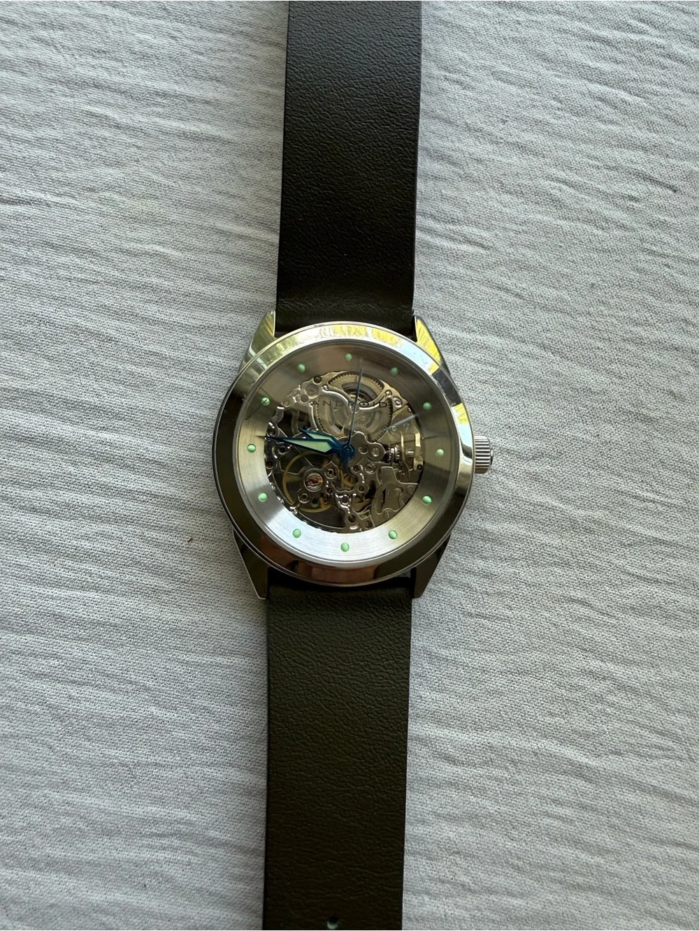 Android AD292 Skeletal 100M 42mm Automatic Watch - Exhibition Case!
